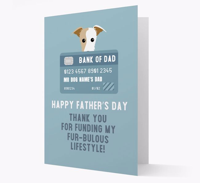 Personalized 'Bank of Dad' Card with {breedFullName} Icon